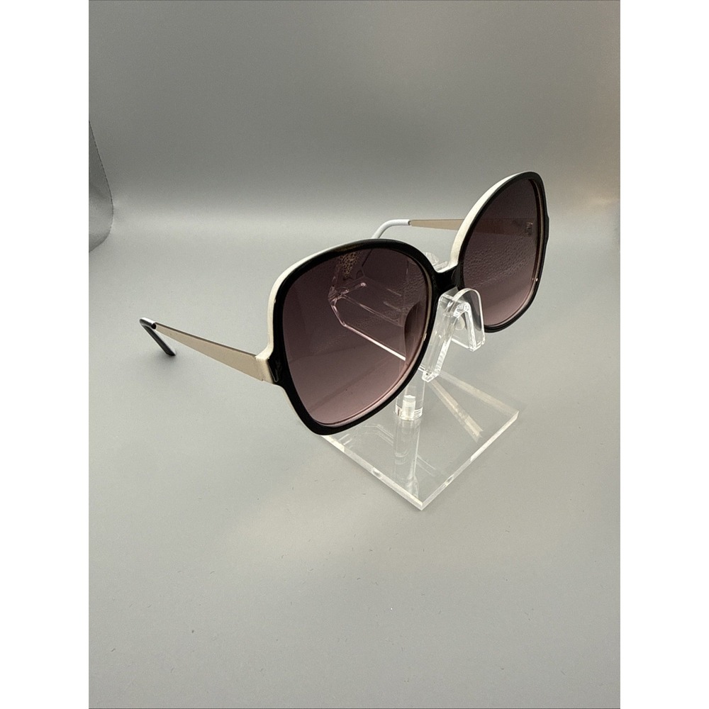 Oversized Baroque Sunglasses Metal White Purple Maximalist Hollywood Polarized